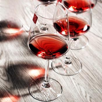 意大利進口RCR無鉛水晶紅酒杯高腳浪漫酒杯家用葡萄酒杯菱形杯子