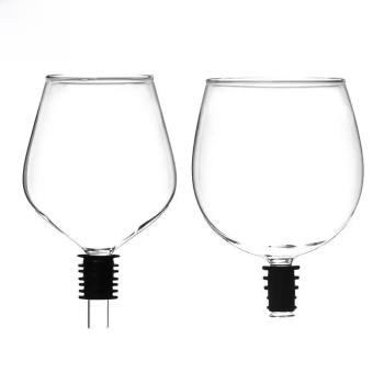 Into Your Wine Bottle The Red Wine Glass To Wine Glass Toppe