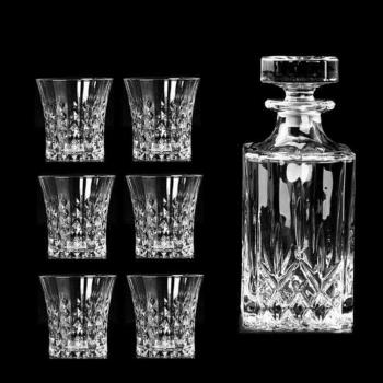 Creative whiskey glass decanter wine glass bottle set