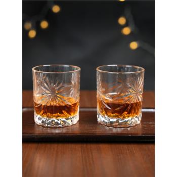 威士忌酒杯洋酒杯子水晶玻璃創意古典家用啤酒高檔高端酒具套裝