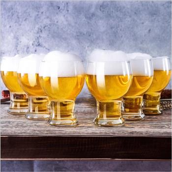 Ocean無鉛耐熱創意餐廳啤酒杯透明玻璃杯家用飲料果汁奶昔杯455ml