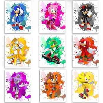 Japanese Cartoon 5D Sonic Diamond Painting Childrens Kid Ro
