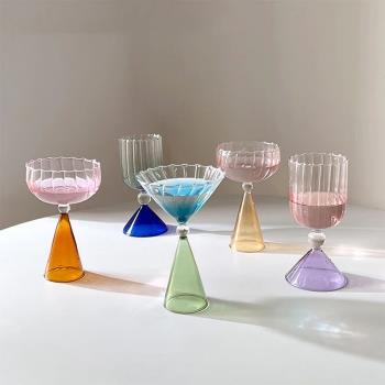 Irregular Wine Glass Water Sensing Cup Gradient Champagne Gl