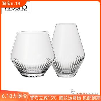 Krosno日式刻花酒杯純手工水晶玻璃威士忌杯品鑒杯威士忌純飲杯子