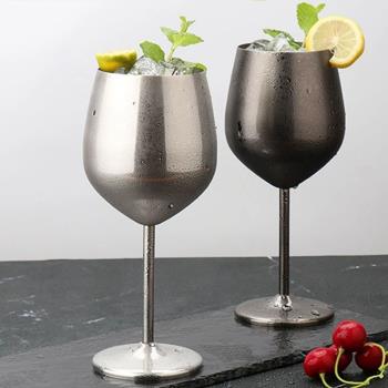500ml Stainless Steel Wine Glass Creative Metal Wine Glass C