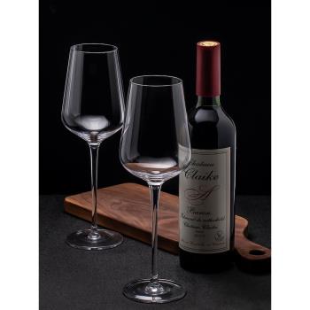 波爾多水晶玻璃紅酒杯奢華葡萄酒杯歐式手工高腳杯家用2大號6套裝