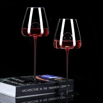 高端黑領結紅酒杯醒酒器家用套裝奢華高檔勃艮第杯水晶玻璃葡萄酒