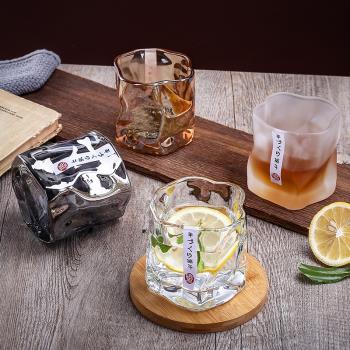 威士忌酒杯家用日式水晶玻璃洋酒杯子創意輕奢高端酒吧啤酒杯套裝