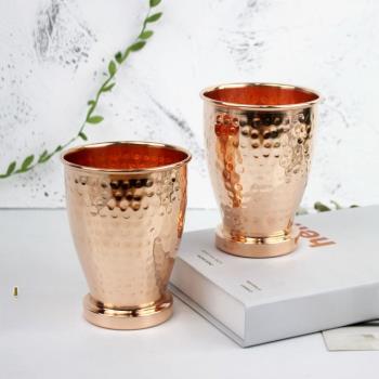 印度進口黃銅水杯 手工製作東南亞復古餐具