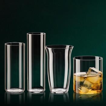 雞尾酒杯超薄手工水晶杯威士忌高檔輕奢酒吧商用透明長飲杯子玻璃
