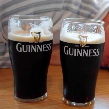 健力士啤酒杯Guinness愛爾蘭黑啤精釀啤酒加厚健力士專用500ml杯