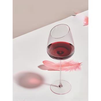 MU16火烈鳥紅酒杯子無鉛水晶高腳杯套裝新婚禮物女禮盒裝