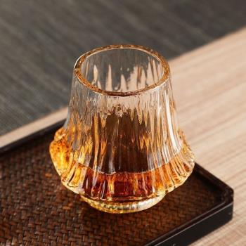 烈焰富士山杯威士忌酒杯江戶杯子日式簡約設計ins風 dirty咖啡杯