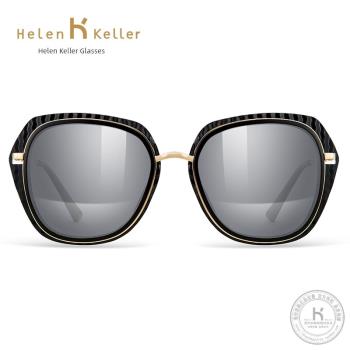 海倫凱勒太陽鏡女偏光大框潮防紫外線復古方形墨鏡女士開車鏡8722