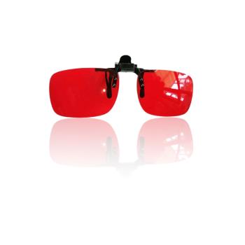 以明|弱視偏心注視旁中心注視糾偏遠視降度紅色濾光片 PC眼鏡夾片