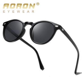 傲龍新款圓形偏光太陽鏡眼鏡 夜視鏡TR90 外貿款墨鏡廠家A576