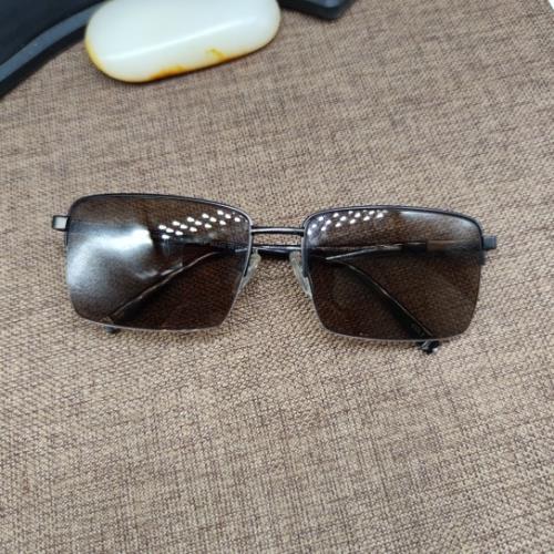 天然茶色水晶石頭眼鏡半框商務款男女太陽鏡司機墨鏡平光抗疲勞