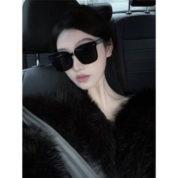 2024新款墨鏡女高級感ins網紅防曬太陽鏡大框圓臉顯瘦偏光鏡男款