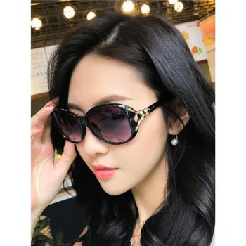 墨鏡女2024新款高階感防曬偏光太陽鏡女防紫外線太陽眼鏡大臉顯瘦