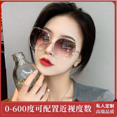 香港I.Tgreg墨鏡女新款韓版潮大臉顯瘦防紫外線可配太陽鏡有度數