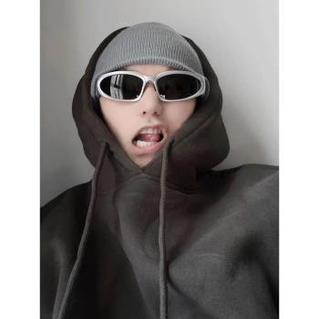 Y2K未來科技感千禧辣妹太陽鏡歐美運動風騎行偏光眼鏡個性墨鏡女