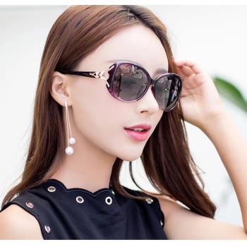天然水晶太陽鏡女石頭鏡高畫質墨鏡媽媽遮陽鏡偏光鏡水晶眼鏡養目鏡