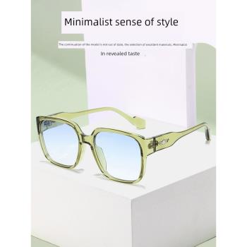 超輕時尚韓版GM墨鏡loopy腮紅大方框遮陽防紫外線太陽眼鏡男女