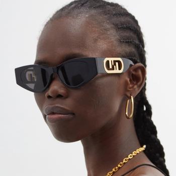 2022新款歐美時尚貓眼女款太陽眼鏡女防止外線流行遮陽墨鏡女潮