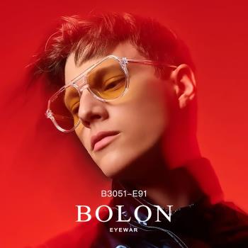 bolon/暴龍/眼鏡王俊凱同款不規則防紫外線墨鏡板材太陽鏡BL3051