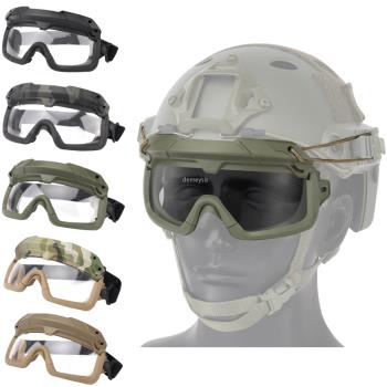 Tactical Airsoft Paintball Goggles Windproof Anti Fog CS War