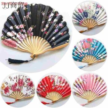 Chinese Style Hand Held Fans Personalized Pattern Silk Bambo