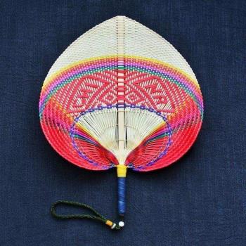 越南純手工編織竹扇子大蒲扇輕巧風大手搖扇寶寶扇風驅蚊古典傳統