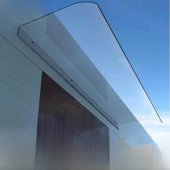 全透明擋雨板隱形戶外窗戶陽臺屋檐雨棚遮雨篷雨搭罩靜音有機玻璃