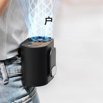 2023掛腰風扇便攜式小風扇戶外懶人USB充電靜音數顯迷你掛脖風扇