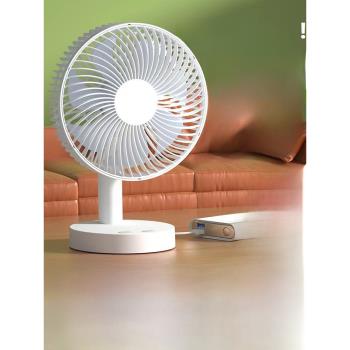 臺式小風扇充電便攜式USB電扇小型學生宿舍床上桌面辦公靜音風扇