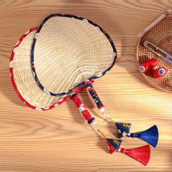 扇子夏季家用大蒲扇便攜手搖編織棕葉老式草編夏天古風兒童手工