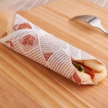 100PCS Wax Paper for Sandwich Foods Wrapping Baking Grease P