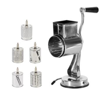 Rotary Grater Food Mills Nut Grinder With 5 Drum Blade for C