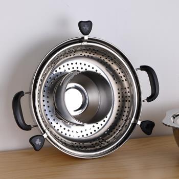 日本鴛鴦鍋304不銹鋼電磁爐專用加厚火鍋鍋家用電火鍋火鍋鍋
