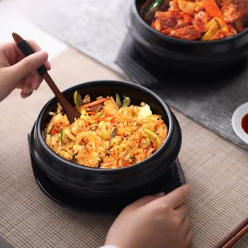 韓國料理拌飯石鍋大醬湯家用飯店新品燃氣煲仔飯米線小砂鍋