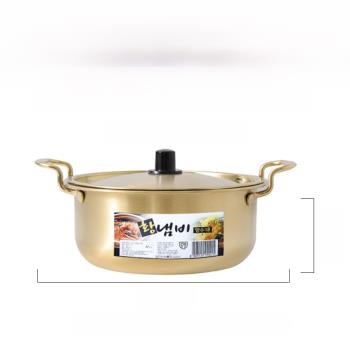 韓國泡面鍋網紅宿舍小煮鍋韓式拉面鍋泡面鍋家用奶鍋湯鍋電磁爐。
