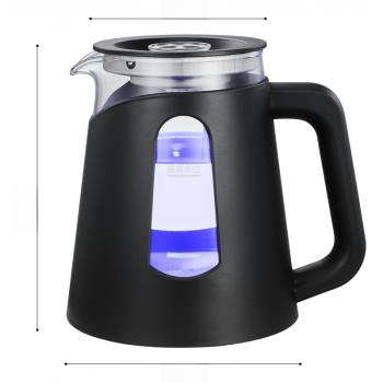 雅迎茶吧機茶爐通用燒水壺飲水機大容量304不銹鋼電熱水壺黑色304