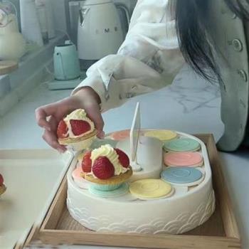自動旋轉甜品機回轉壽司機蛋糕點心展示臺擺盤架聚會烘焙裝飾用品
