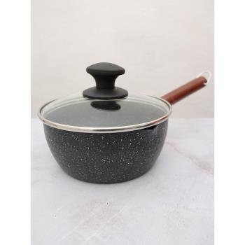 日式雪平鍋麥飯石牛奶鍋寶寶輔食鍋不粘拉面湯鍋小炸鍋電磁爐通用