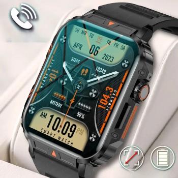 Military Outdoor GPS Sports Smart Watch Men 1.95 inch Heart