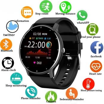 2023 New Smart Watch Women Men Full Touch Screen Bluetooth 5