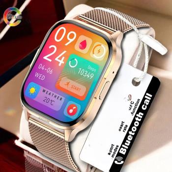 2024 NFC Smartwatch AMOLED Screen Always show Time Bluetooth