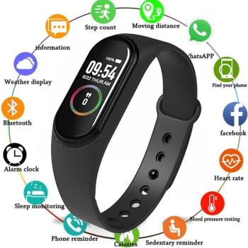 New Smart Band 4 Wristband Watch Fitness Tracker Bracelet Co