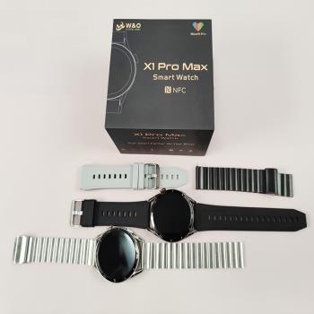 WO smartwatch男士新品智能手表X1 PRO MAX高清圓屏自帶內存手環