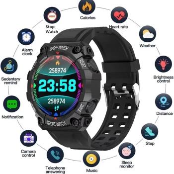 FD68S Smart Watch Round Color Screen Call Reminder Heart Rat